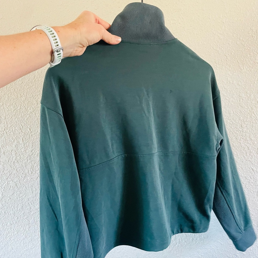 Athleta Teal Halfzip Pullover - image 8